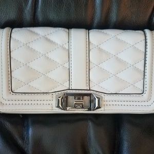 NWT Rebecca Minkoff Mini Love Clutch Bleached Blue